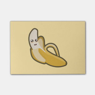 Bloco Post-it Banana de Kawaii
