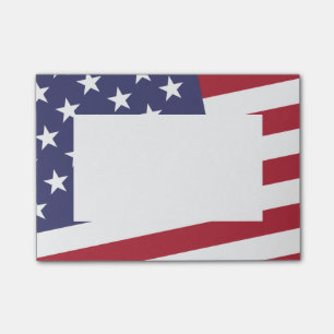 Bloco Post-it Bandeira americana - comemore os EUA - 4 de julho