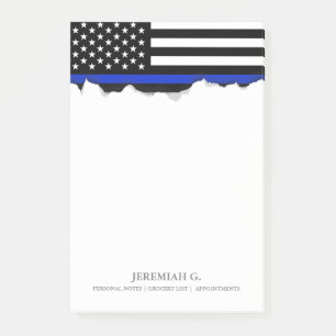 Bloco Post-it Bandeira americana fina de Blue Line