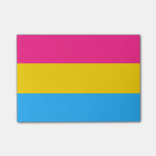 Bloco Post-it Bandeira de Pansexuality