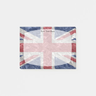 Bloco Post-it Bandeira de Union Jack - enrugada