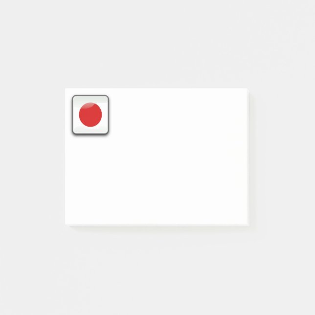 Bloco Post-it Bandeira do Japão (Frente)