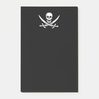 Bloco Post-it Bandeira pirata de Jolly roger
