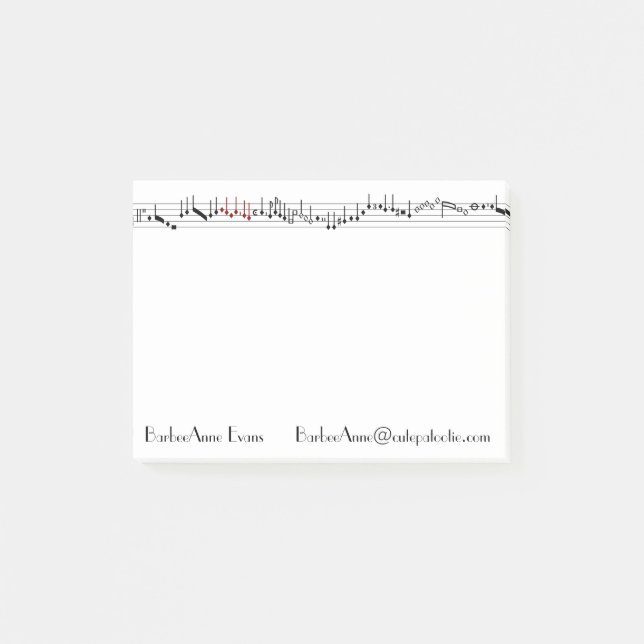 Bloco Post-it Bar antigo da música (Frente)