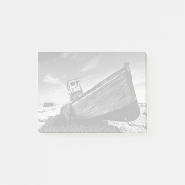 Bloco Post-it Barco abandonado na praia de Dungeness (Frente)