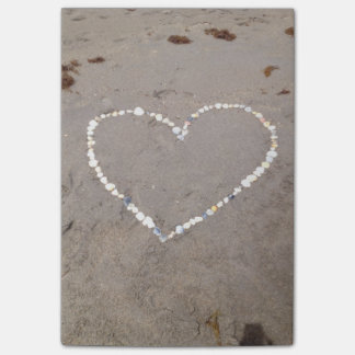 Bloco Post-it Beach Shell Heart