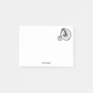 Bloco Post-it Bicicleta de Viagem Velocipede Penny Farthing