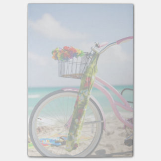 Bloco Post-it Bicicleta na praia | Miami, Florida
