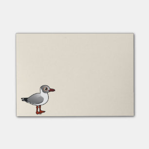 Bloco Post-it Birdorable Cinza-dirigiu a gaivota