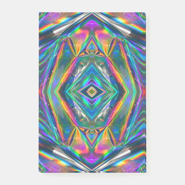 Bloco Post-it Blocos de Notas Iridescentes Cromo (Frente)