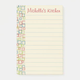 Bloco Post-it Blocos de Notas Personalizados com Linhas e Ilustr