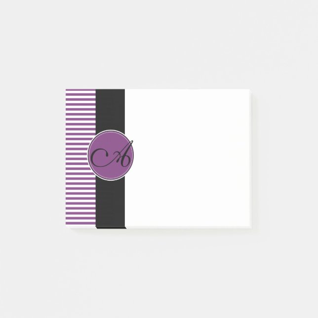 Bloco Post-it Blocos de Notas Personalizados com Monograma (Frente)