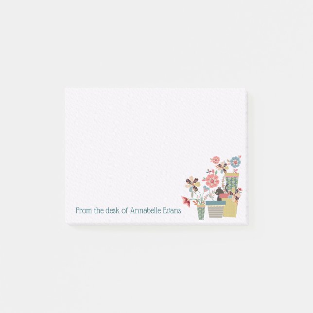 Bloco Post-it Blossomas do gatinho (Frente)