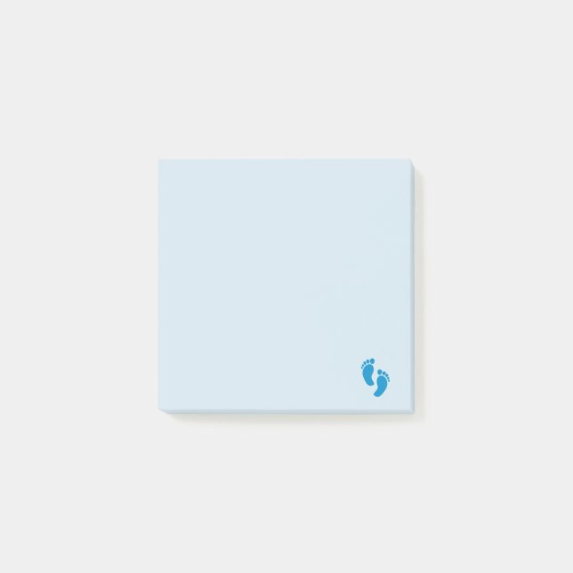 Bloco Post-it Blue Little Emoji Foot (Frente)