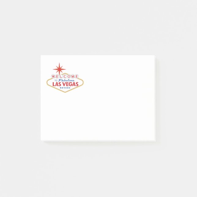 Bloco Post-it Boa vinda a Las Vegas fabuloso, Nevada (Frente)