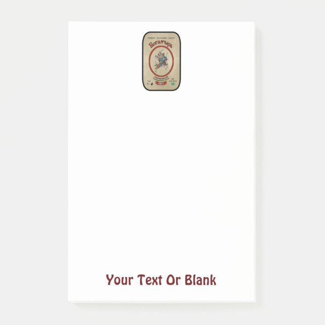 Bloco Post-it Bogatyr Beer (Frente)