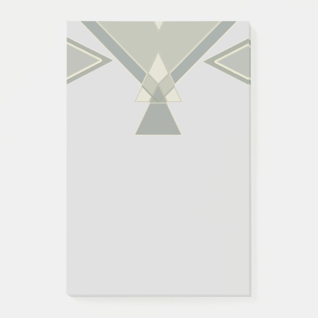 Bloco Post-it Bohemian Tribal Geométrico | Cinza personalizada (Frente)