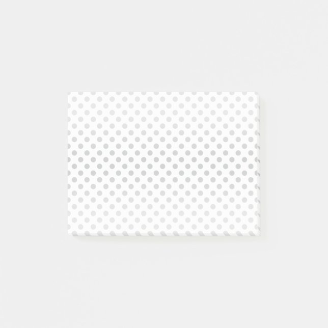 Bloco Post-it Bolinhas de gradiente de prata por Shirley Taylor (Frente)