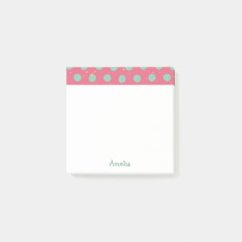 Bloco Post-it Bolinhas personalizadas do Aqua com estrelas