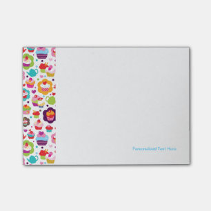 Bloco Post-it Bolo de xícara e pote de chá