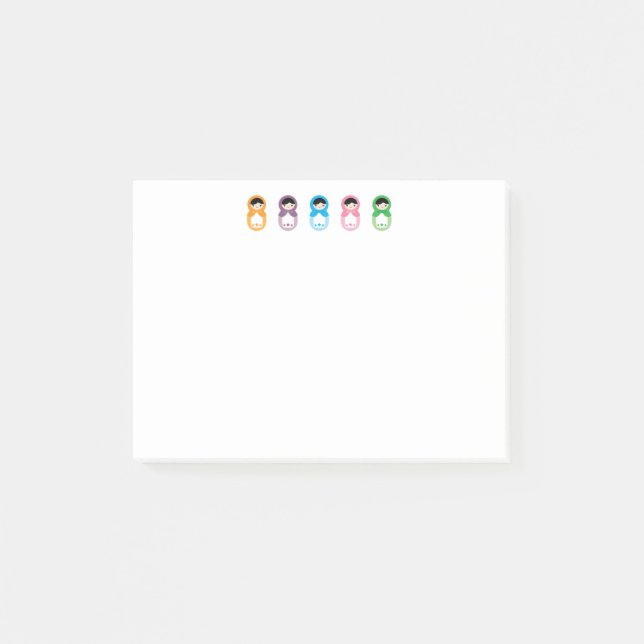 Bloco Post-it Bonecas Matryoshka (Frente)