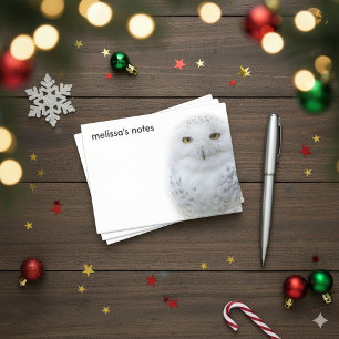 Bloco Post-it Bonita, Dreamy e Serene Snowy Owl