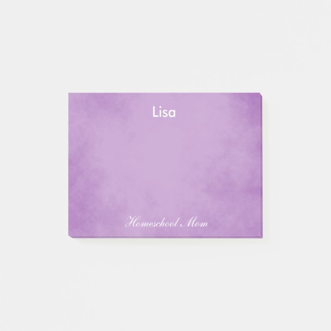 Bloco Post-it Bonito escola doméstica roxa mãe (Frente)