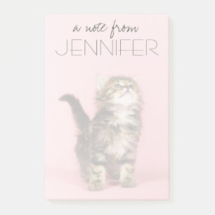 Bloco Post-it Bonito no Kitten Rosa