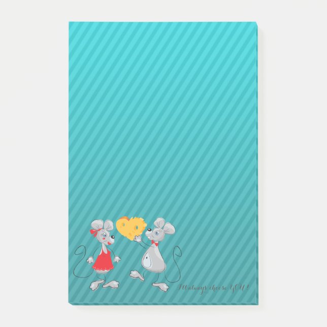 Bloco Post-it Bons Bocos Brancos... Eu sempre escolho você (Frente)