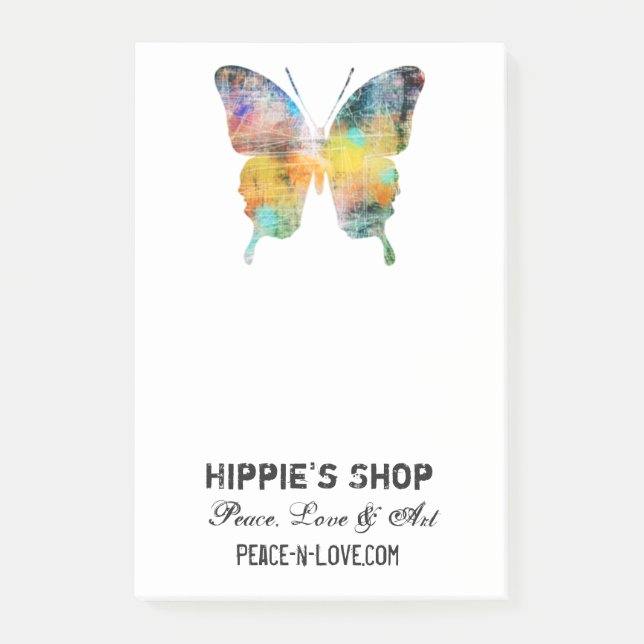 Bloco Post-it Borboleta afligida (Frente)