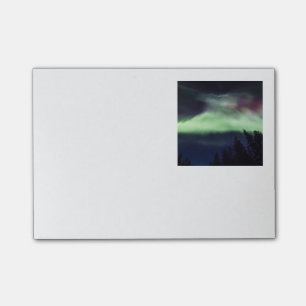 Bloco Post-it Borealis da Aurora em Lapland finlandês