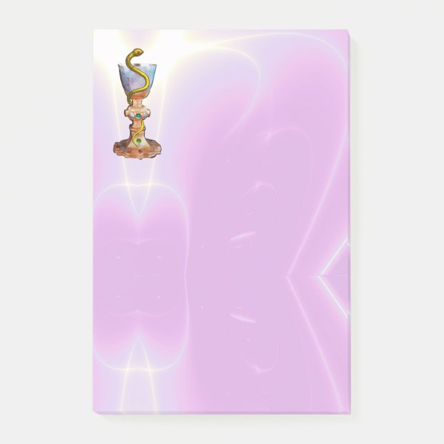 Bloco Post-it BOWL DE HIGEIA, MEDICINA, FARMACIA Lilás Rosa (Frente)