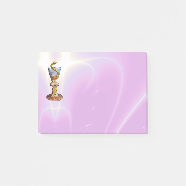 Bloco Post-it BOWL DE HIGEIA, MEDICINA, FARMACIA Lilás Rosa (Frente)