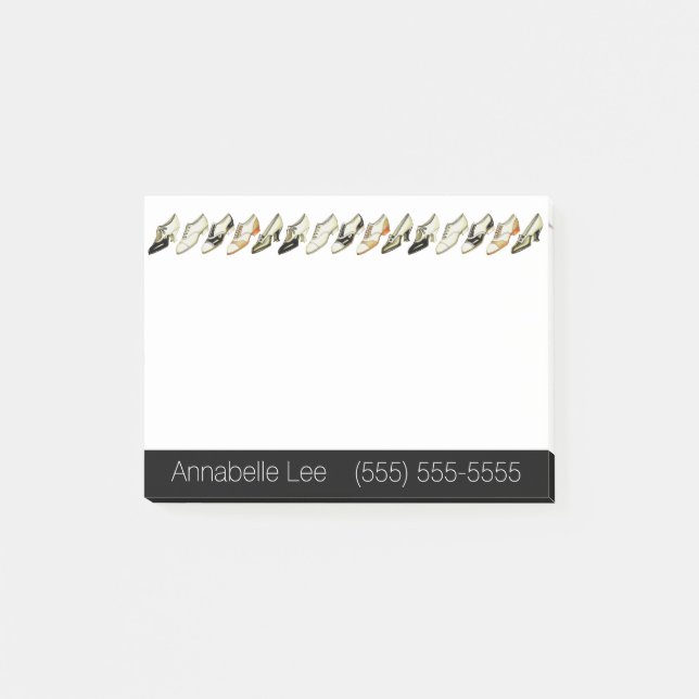 Bloco Post-it Calçados do vintage (Frente)