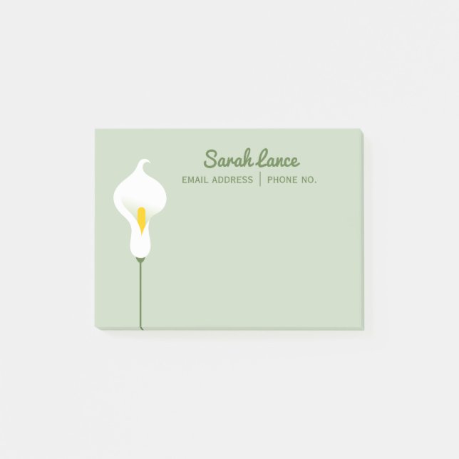 Bloco Post-it Calla Lily (Frente)