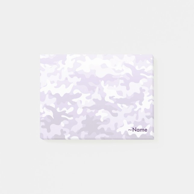 Bloco Post-it Camo Roxo (Frente)