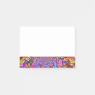 Bloco Post-it Campos de girassol - rosa