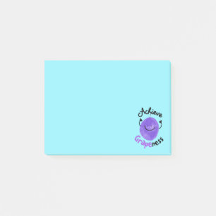 Bloco Post-it Caneta de Uvas Positivas - Obtenha a Gráficidade