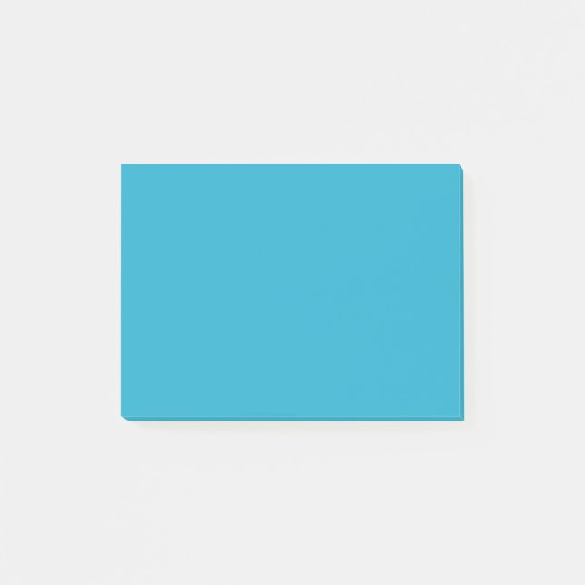 Bloco Post-it Caneta Tinta Azul Negrito Colorido (Frente)