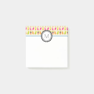 Bloco Post-it Cápsulas e Monograma Personalizado de Sorvete