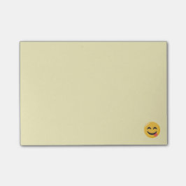 Bloco Post-it Cara de sorriso com língua Emoji