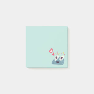 Bloco Post-it Caráter bonito dos doces dos desenhos animados de