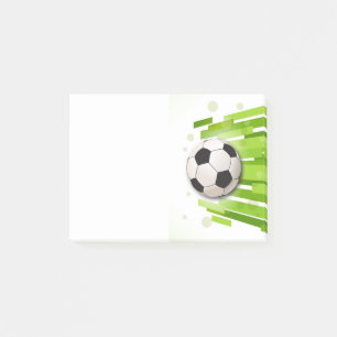 Bloco Post-it Cargo--Notas da bola de futebol