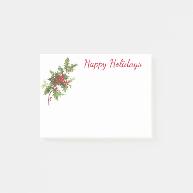 Bloco Post-it Cargo--Notas do feriado (Frente)