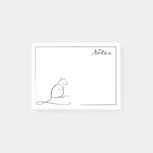 Bloco Post-it Cargo--notas do rato (Frente)