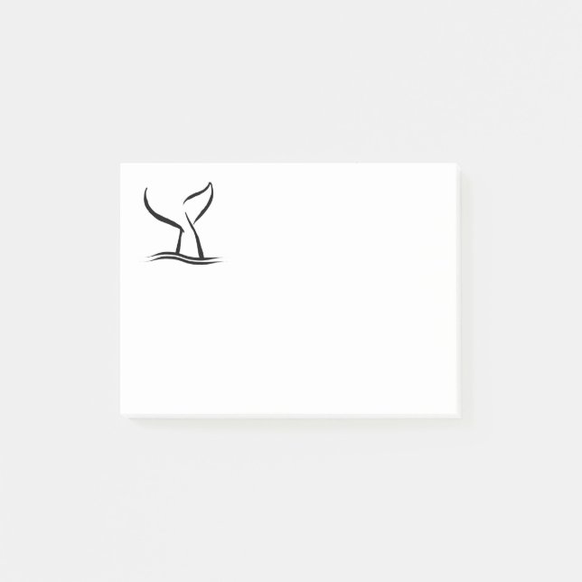 Bloco Post-it Cauda da baleia (Frente)