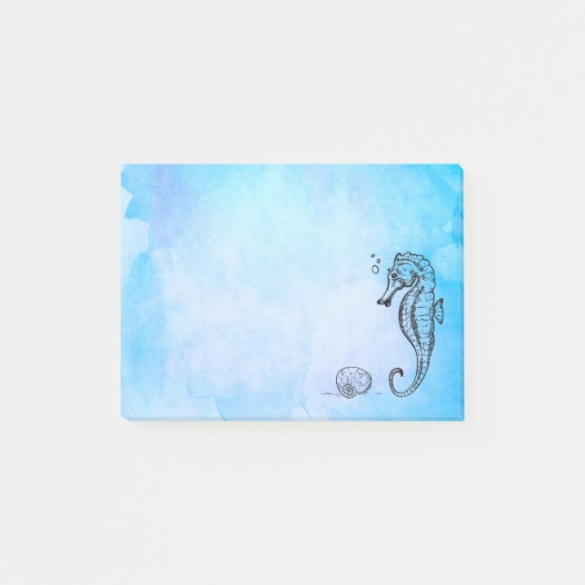 Bloco Post-it Cavalo-marinho e Cana-de-Cerrado (Frente)