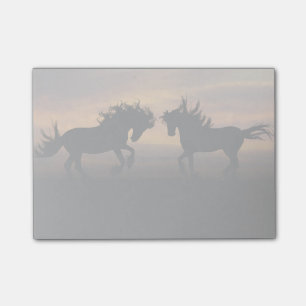 Bloco Post-it Cavalos selvagens Silhouette