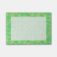 Celtic Knot Irish Braid Padrão Verde Amarelo