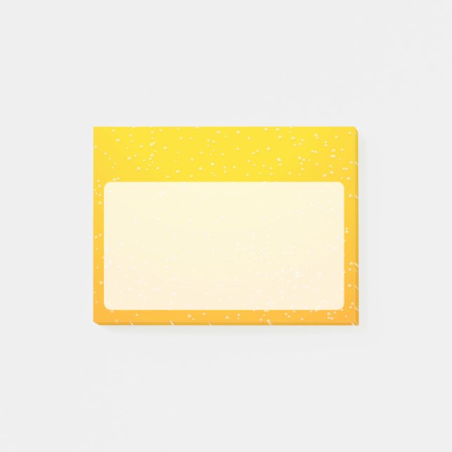 Bloco Post-it Cerveja Lager com Bolhas Minúsculas (Frente)